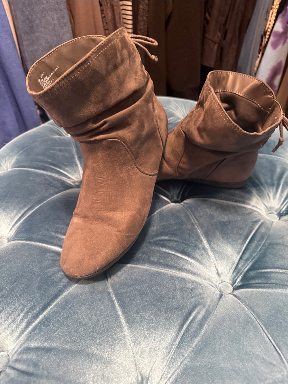 Arizona Jean Company Brown Suede Ankle Booties